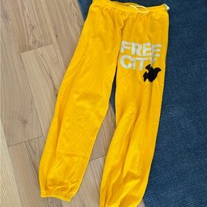 Freecity Bright Yellow Joggers